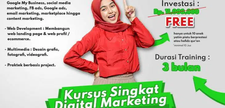 Program Full Beasiswa Kursus Digital Marketing