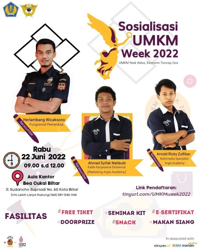 Poster Kegiatan Sosialisasi UMKM Week