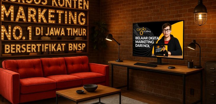 Kursus Konten Marketing No. 1 di Jawa Timur Bersertifikat BNSP | KURSUS LANGSUNG KERJA