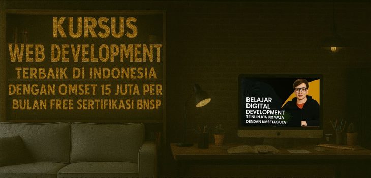 Kursus Web Development Terbaik di Indonesia dengan Omset 15 juta per Bulan Free Sertifikasi BNSP