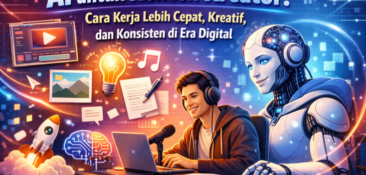 AI untuk Konten Kreator: Cara Kerja Lebih Cepat, Kreatif, dan Konsisten di Era Digital