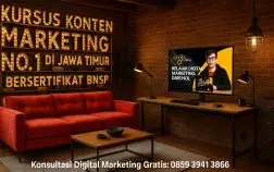 Kursus Konten Marketing No. 1 di Jawa Timur Bersertifikat BNSP | KURSUS LANGSUNG KERJA