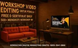 Workshop Video Editing Untuk Pemula | Free E-Sertifikat BNSP | 500+ Mengikuti Workshop ini