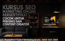 Kursus SEO Marketing Online Bersertifikat, Cocok untuk Pebisnis dan Content Creator