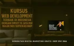 Kursus Web Development Terbaik di Indonesia dengan Omset 15 juta per Bulan Free Sertifikasi BNSP