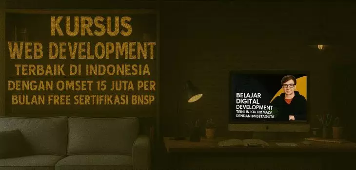Kursus Web Development Terbaik di Indonesia dengan Omset 15 juta per Bulan Free Sertifikasi BNSP