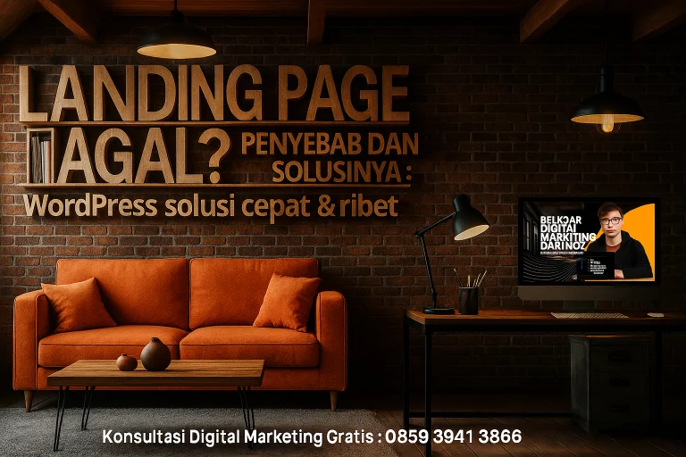 landing page gagal